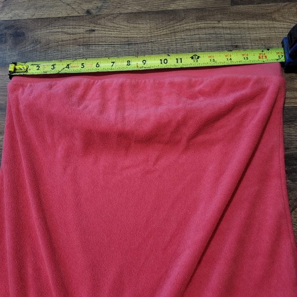 Vintage Express Pink Terry Cloth White Trim Y2K Strapless Romper Size Large - Picture 4 of 10